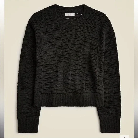 J.Crew Pointelle crewneck sweater - Picture 3 of 5